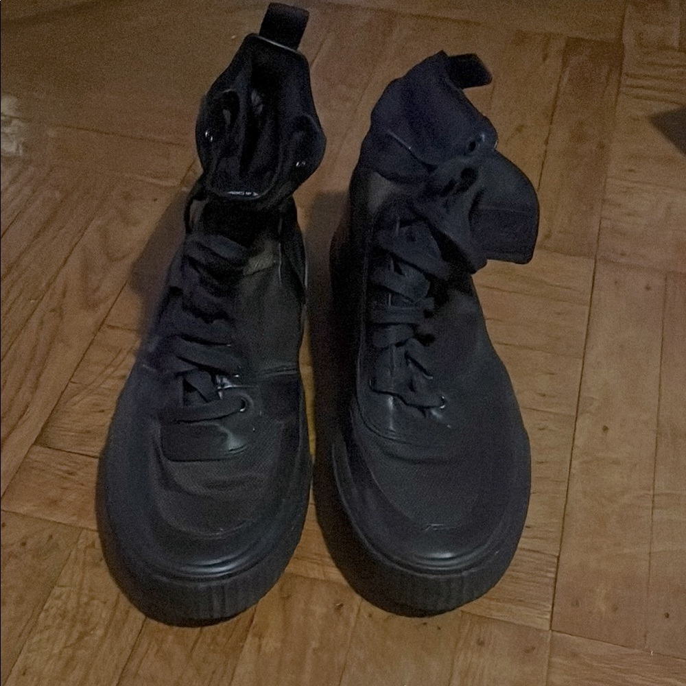 Men’s Frye Black High-Top Military Sneaker Boots